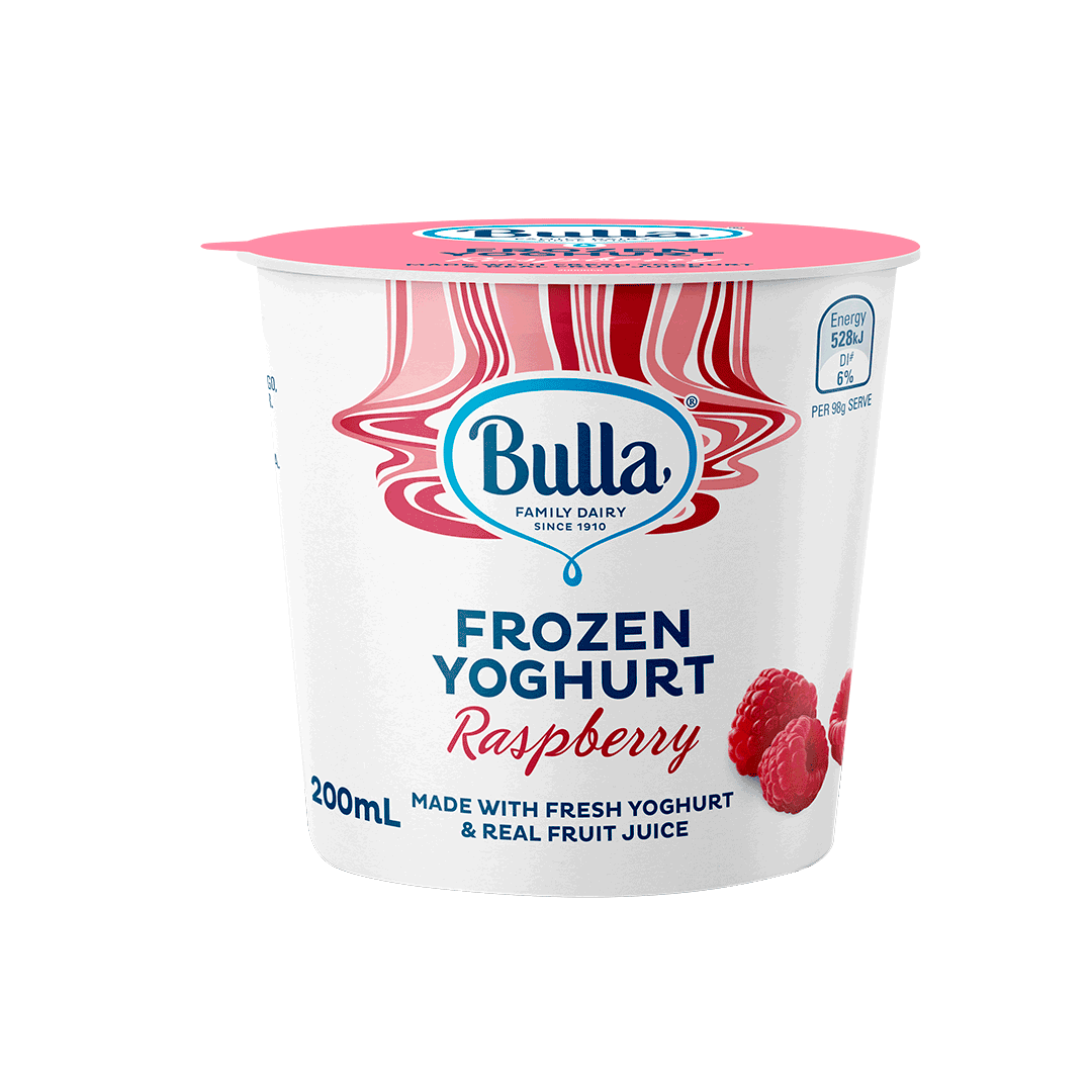 BULLA FROZEN YOGHURT RASPBERRY 200MLX36