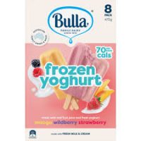 BULLA FROZEN FRUIT N YOGURT VARIETY ( STRABERRY, MANGO, WILDBERRY) STICK 5X8PACK