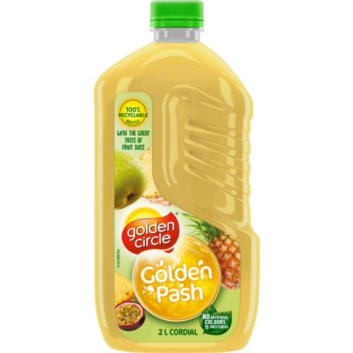 GOLDEN CIRCLE PINE MANGO PASSIONFRUIT CORDIAL 6X2L