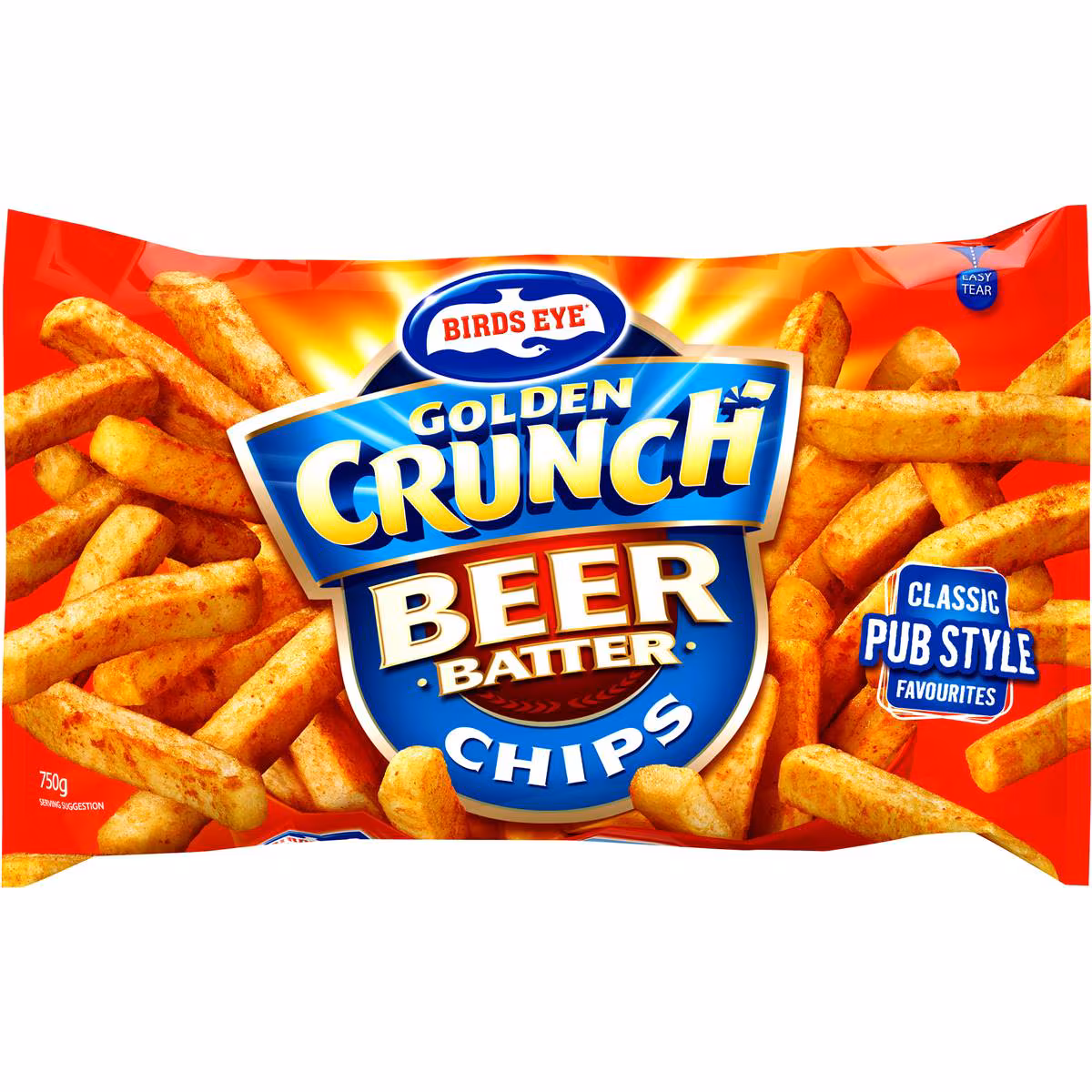 BIRDS EYE GOLDEN CRUNCH SCCHIPS 13MM 12X750G