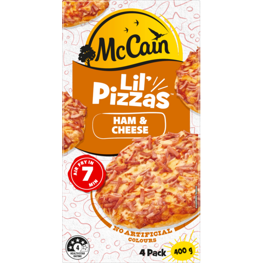 McCAIN PIZZA SINGLE HAM & CHEESE 1X32