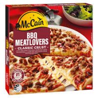 McCAIN FAMILY PIZZA BBQ MEATLOVERS 8X500G