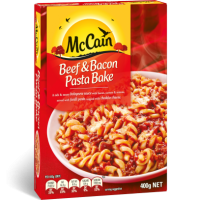 McCAIN BEEF & BACON PASTA BAKE 10X400G
