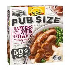 McCAIN PUB SIZE BANGERS MASH 8X500G