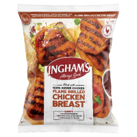 INGHAM'S FLAME GRILLED BREAST FILLET 5X1KG