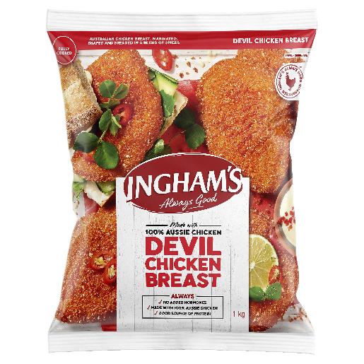 INGHAM'S CHICKEN BREAST DEVIL 5X1KG