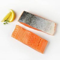 PACIFIC WEST SKIN ON SALMON PORTIONS 200G - 1X5KG