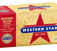 WESTERN STAR BUTTER SALTED 32X250G PAK