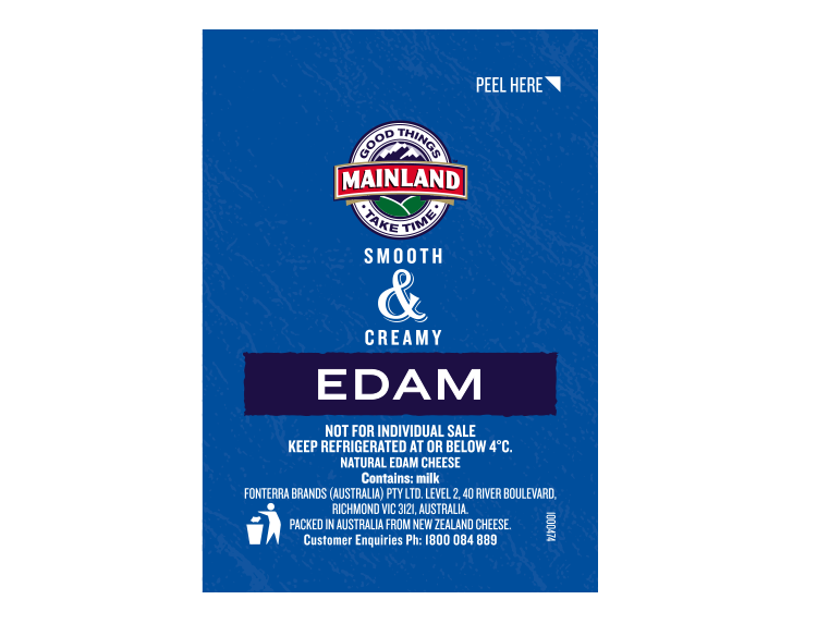 MAINLAND CHEESE EDAM PORTIONS 100X20G
