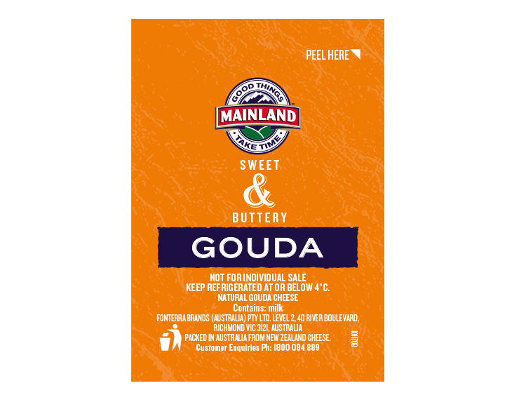MAINLAND CHEESE GOUDA PORTIONS 100X30G