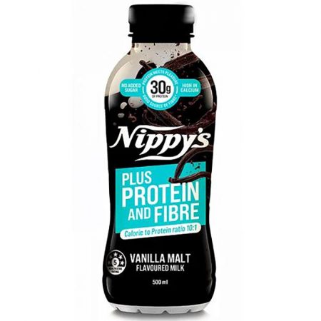 NIPPY'S PLUS PROTEIN VANILLA MALT BOTTLE 12X500ML