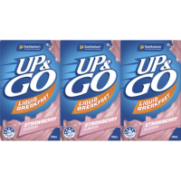 UP&GO STAWBERRY UHT 4X(3X250ML)