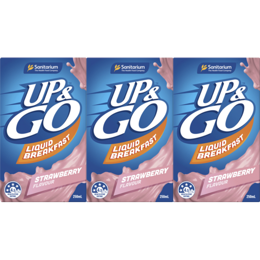 UP&GO STAWBERRY UHT 4X(3X250ML)