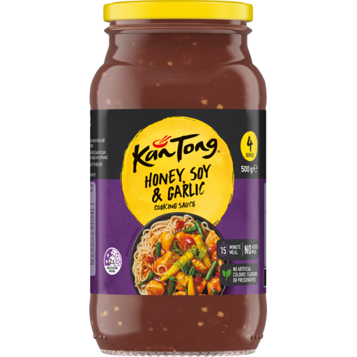 KAN TONG HONEY & SOY & GARLIC SAUCE 6X520G