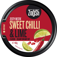ZOOSH SWEET CHILLI & LIME DIP 6X185G