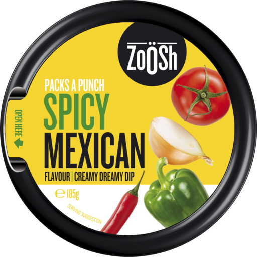 ZOOSH SPICY MEXICAN DIP 6X185G