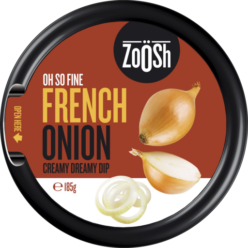 ZOOSH FRENCH ONION DIP 6X185G