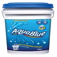 AQUA BLUE LAUNDRY POWDER BUCKET 1X10KG