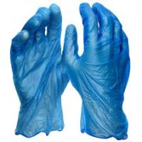BLUE VINYL POWDER FREE GLOVE EX LARGE 10X100