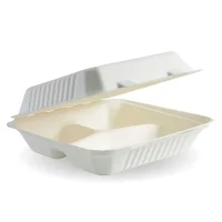 BIOPAK BIOCANE CLAM - 3 COMPARTMENT 1X200