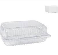 #2 SIZE CLEAR CLAMSHELL CONTAINER 5SLV X 100PC