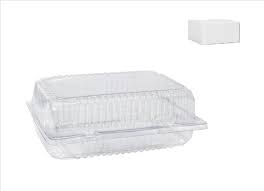 #2 SIZE CLEAR CLAMSHELL CONTAINER 5SLV X 100PC