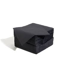 CASTAWAY LUNCH NAP.2 PLY BLACK ELEG. 10X100