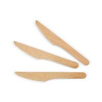 WOODEN KNIVES - 1SLV X 100PC - 10SLV X 100/CTN
