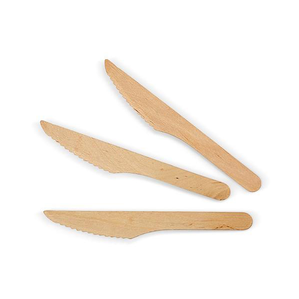 WOODEN KNIVES - 1SLV X 100PC - 10SLV X 100/CTN