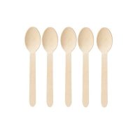 WOODEN SPOON (16CM) - 1SLV X100PC - 10SLV x 100/CTN