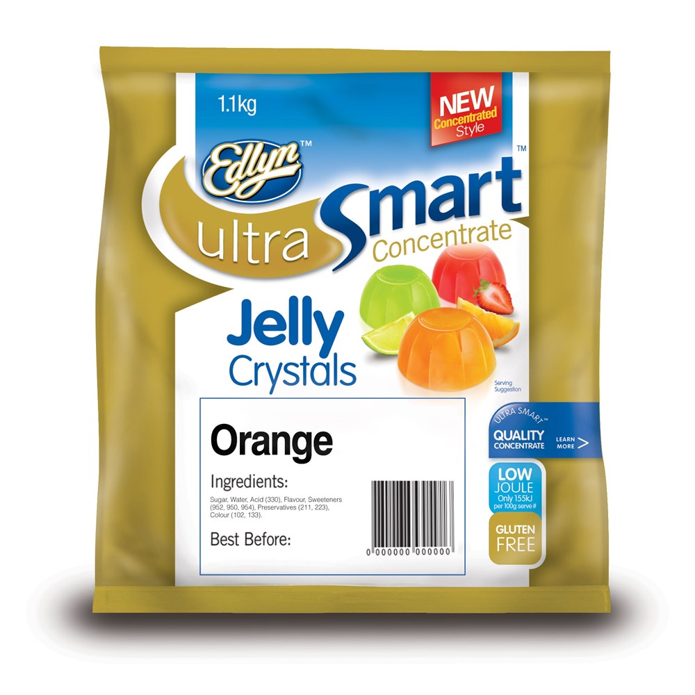 EDLYN ULTRA SMART JELLY CRYSTAL ORANGE 6X1.1KG