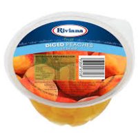 RIVIANA DICED PEACHES FRUIT CUPS IN NJ 48X120G