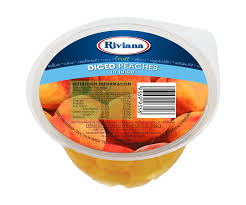 RIVIANA DICED PEACHES FRUIT CUPS IN NJ 48X120G