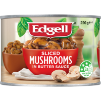 EDGELL MUSHROOM SLICED 12X220G