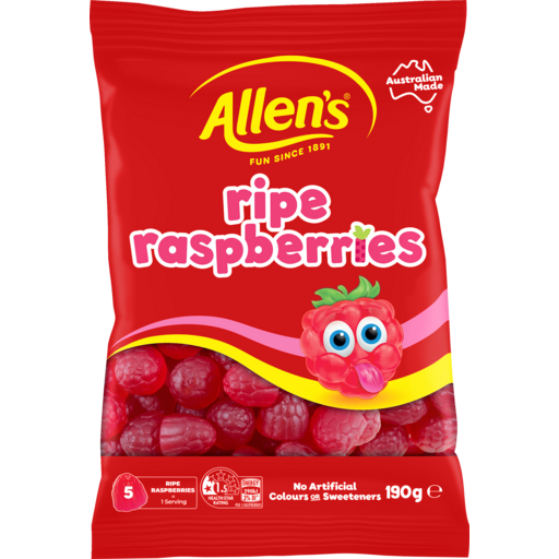 ALLEN'S RASPBERRIES 12X190G