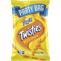 TWISTIES CHEESE ZIGZAGS 9X125G