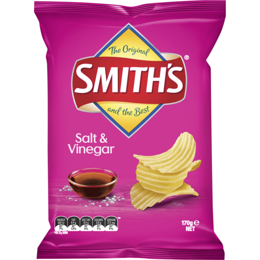 CRINKLE CUT SALT+VINEGAR 12X17