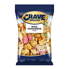 CRAVE RICE CRACKERS 10X175G