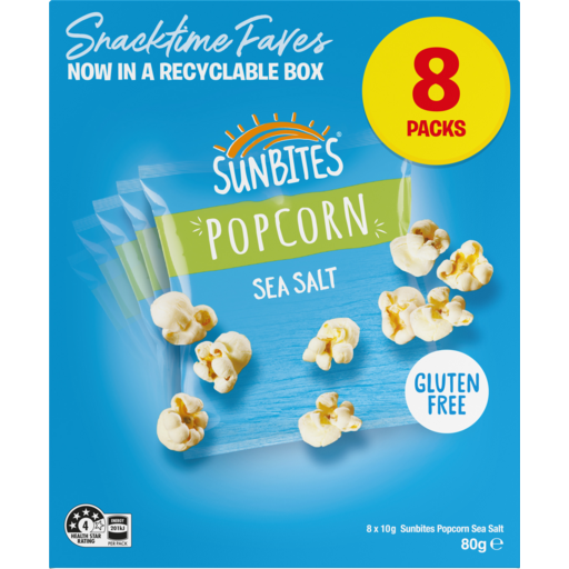SB POPCORN SEA SALT8X8X80G