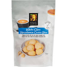BYRON BAY COOKIE BITES - WHT CHOC MACADAMIA 6X100G
