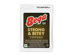 BEGA CHEESE STRONG & BITEY VINTAGE CHEDDAR PORTION 100X20G