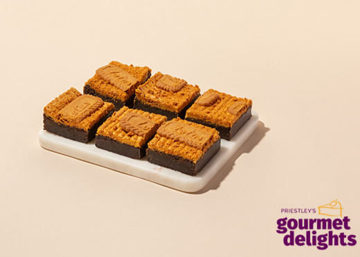 PRIESTLEY'S BROWNIE W/ BISCOFF SPREAD 6X15CUT
