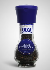 SAXA BLACK PEPPERCORNS GRINDER 6X45G