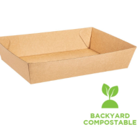 ECO+ KRAFT TRAY MED 225X152X45MM - 4SLV X 60PC
