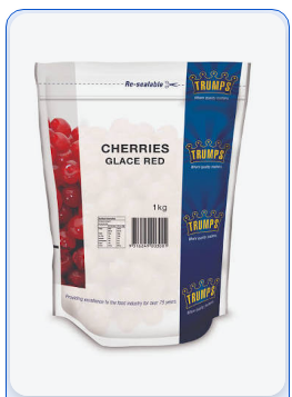 TRUMPS GLACE CHERRIES RED 10X1KG